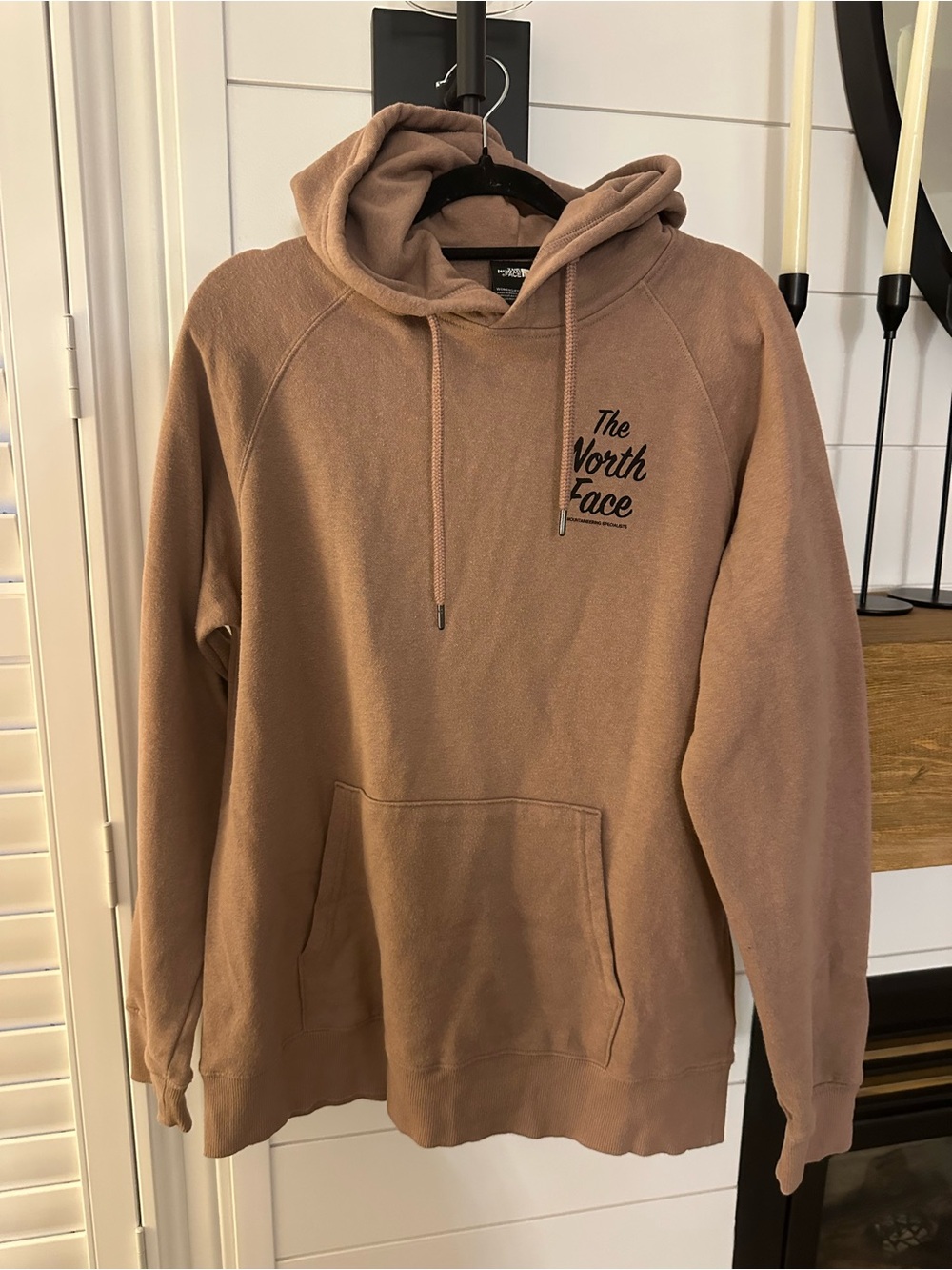 The North Face Brown Pullover Hoodie with Logo